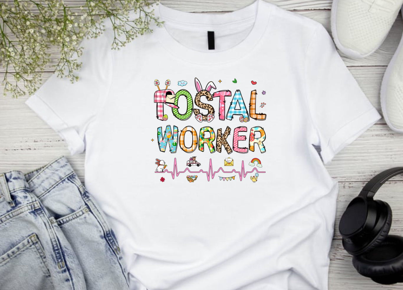 Postal worker Easter tshirt