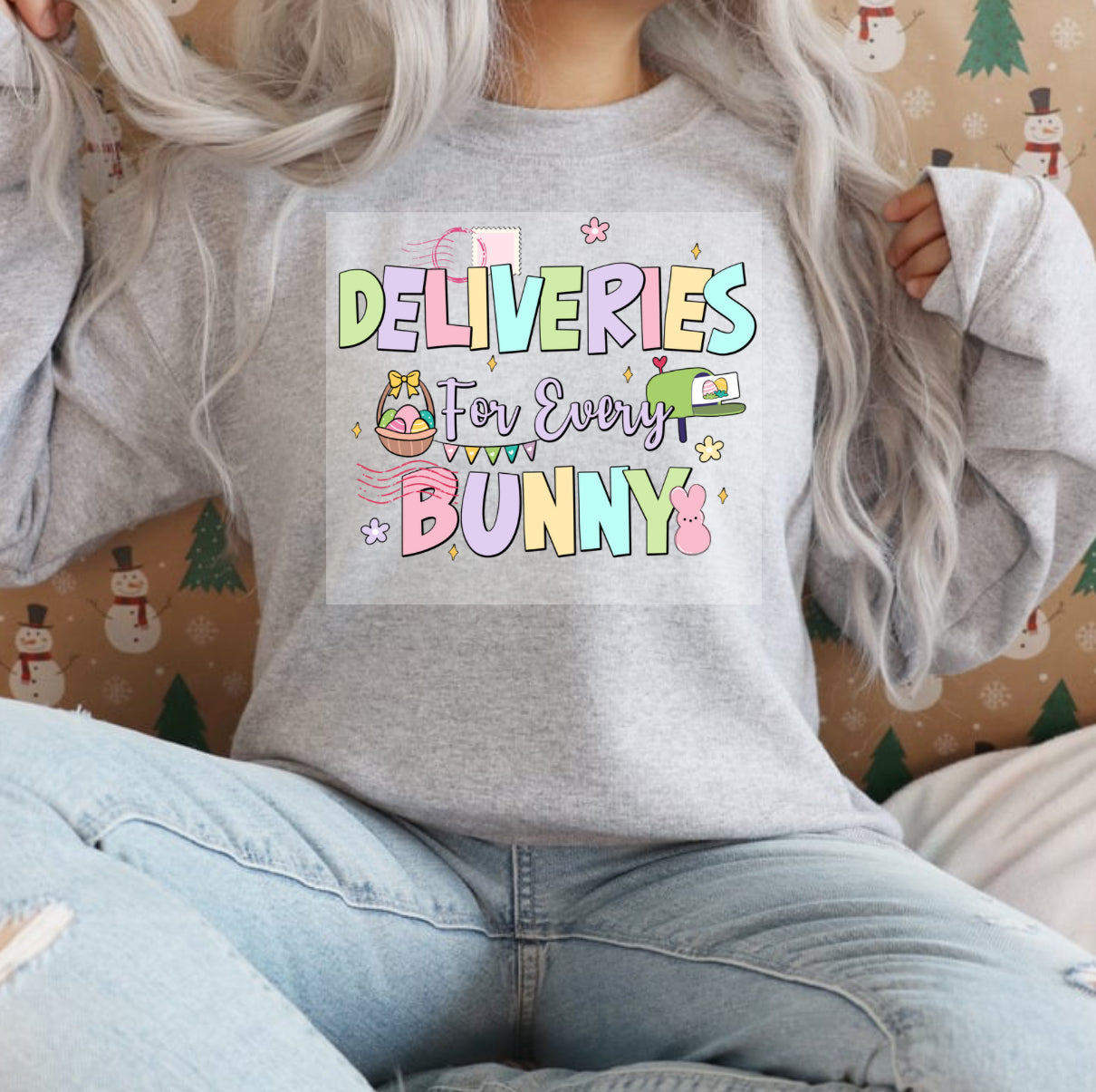 Deliveries for every bunny ready to press DTF transfer